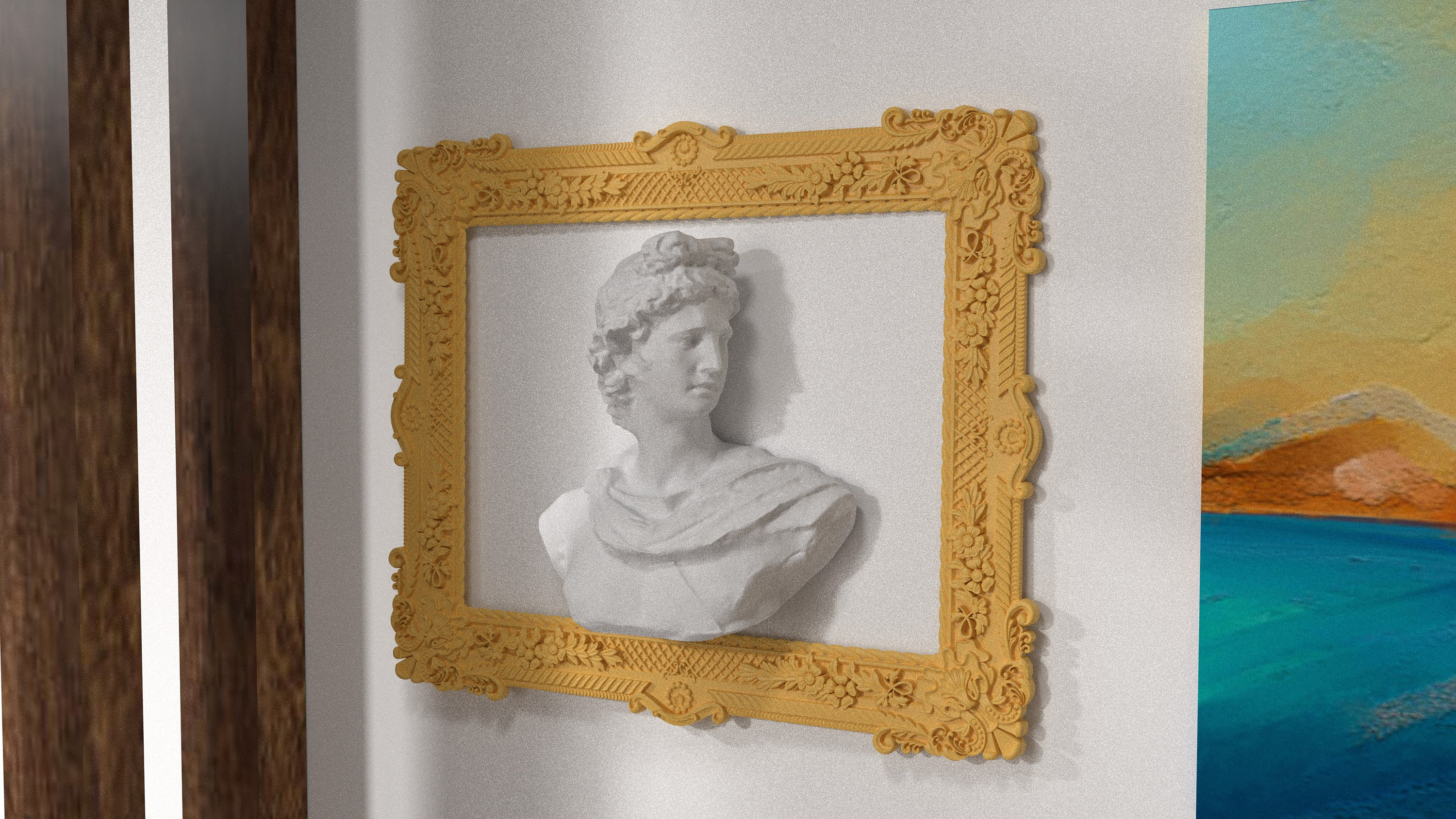 Apollo 3D PICTURE MODEL - Wall Art- Wall Decoration - Home Decoration ...