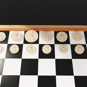 Chess Set - 3D Print File Stl, Chess Set - Premium Chess Set - Chess Set Board - Game - Stl File - Home decor-3d printer chess model
