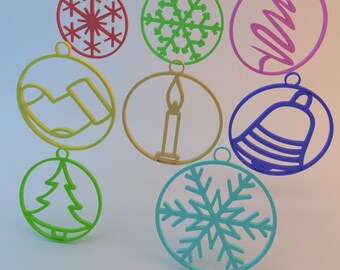 3D-kerst voor boom | Klaar om af te drukken | Kerst STL| 3D-geprint decor 3D-printen 3D-model STL | Woondecoratie | Boomdecor | Voor Kerstmis