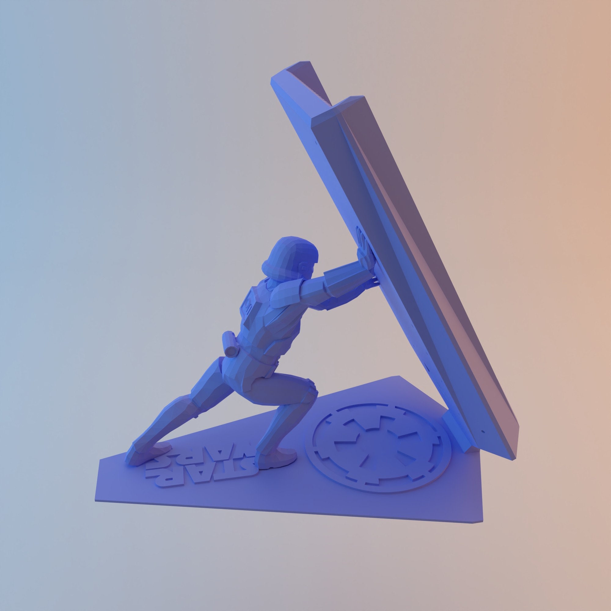 Star Wars Phone Stand Phone Holder for 3d Print Stl File, Home Office ...