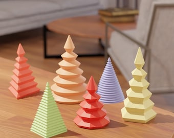 3D-kerstboom | Klaar om af te drukken | Kerst STL | 3D-geprint decor | 3D-printen 3D-model STL | Woondecoratie | Boomdecor | Voor Kerstmis