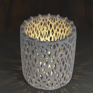 Cylindre Candle holder 3D Print STL File For 3D Printers | TABLE DECORATION - Home Decoration | Home Decor stl