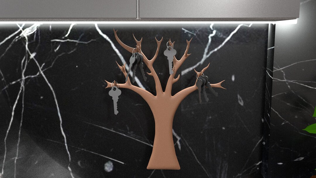 Key Holder for Wall Stl- 3D Model Stl - Home Decor Stl - 3D Print Stl ...