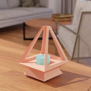 Candle Holder 3D Print Stl File | 3D Home Decoration | Home Decor stl - Digital Download