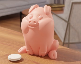 Waddles Piggy Bank | Piggy Bank | Money Bank | Monex Box Stl | Coin Bank | Stl Files For 3D Printers | Gifts for Kids | Christmas Gifts