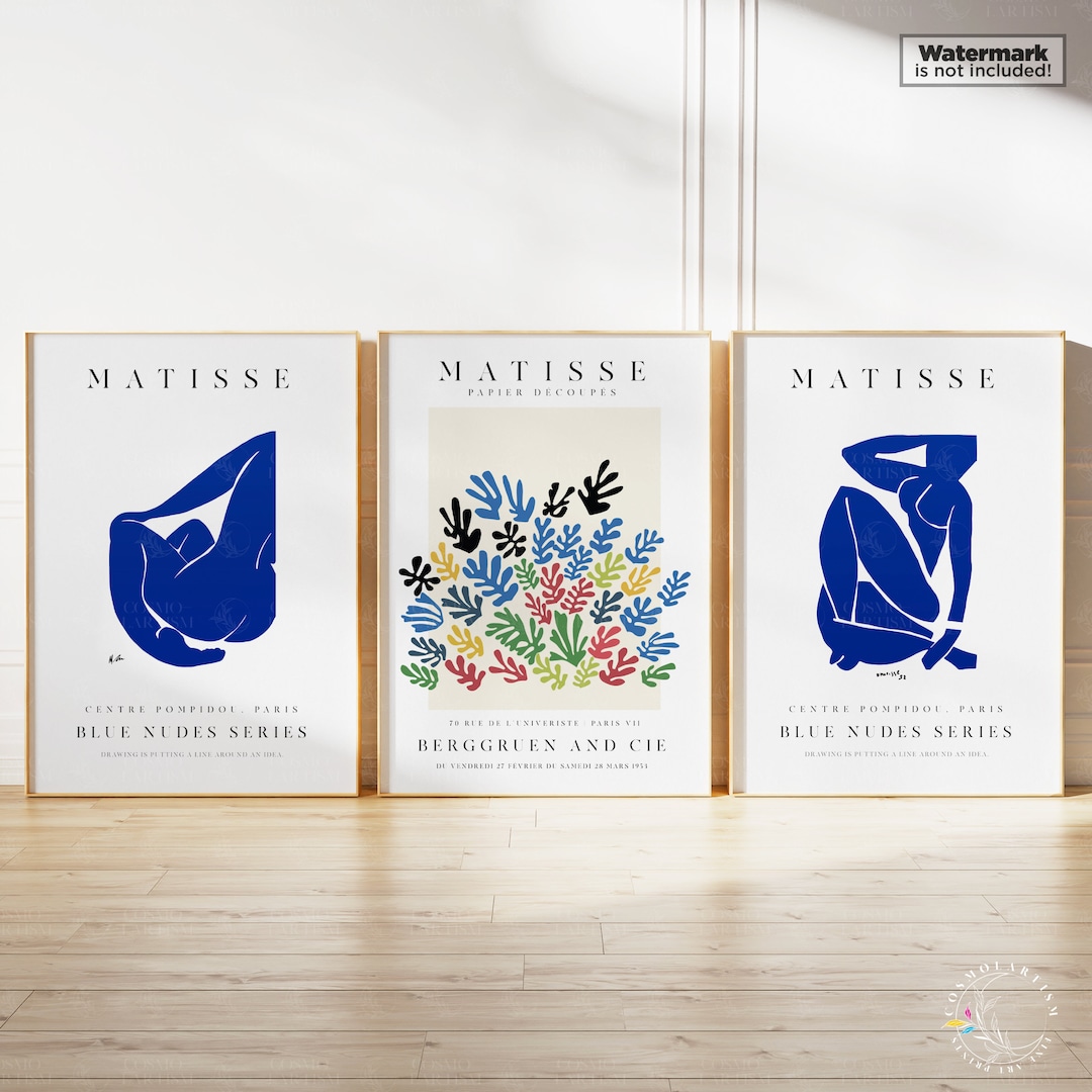 Henri Matisse Print Set of 3, Matisse Gallery Wall Art, Home Decor ...
