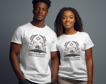 Aangepast T-shirt familiereünie, Afro-Amerikaanse culturele roots, bijpassende draagtasoptie