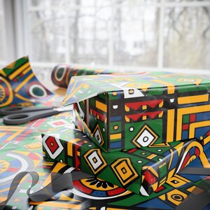 Carta da regalo afrocentrica - Carta da regalo di alta qualità ispirata all'Africa con finitura lucida o opaca per regali unici per le feste e le occasioni speciali