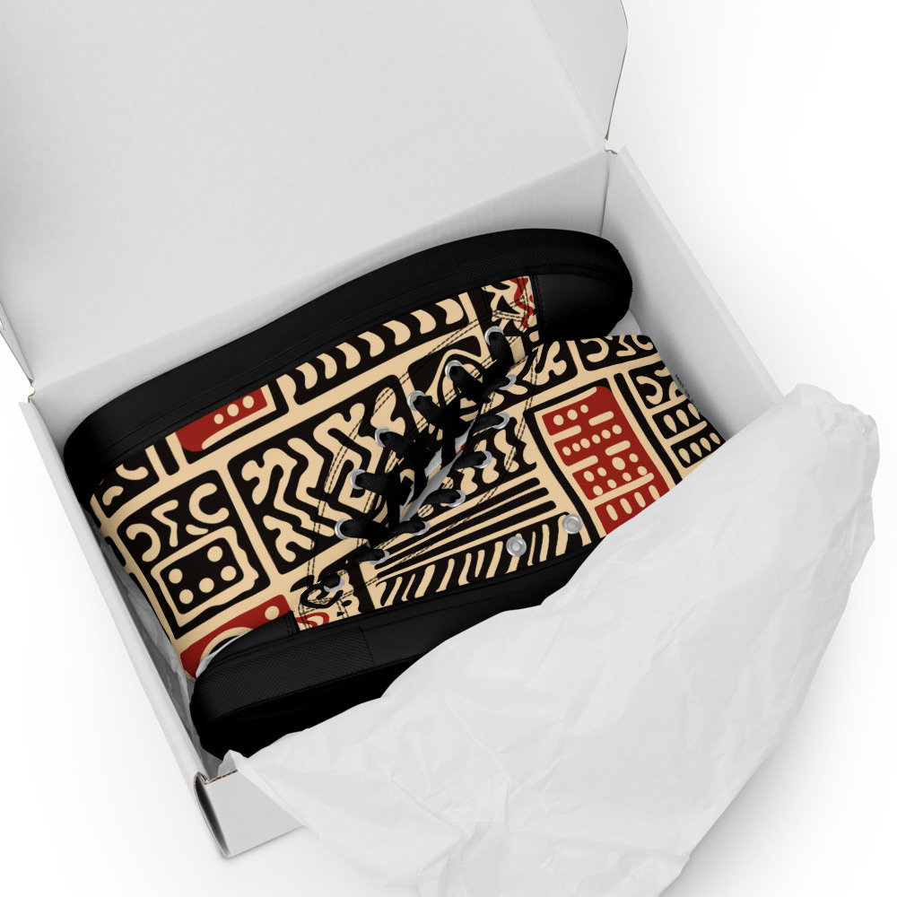 Baja Serape Print Women's High Top Shoes