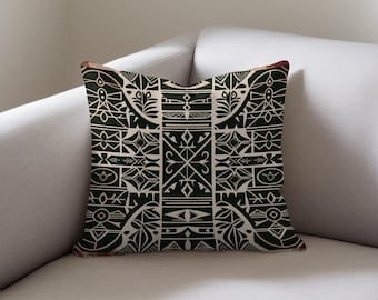 Tribal Geometrischer Kissenbezug, Boho Home Decor