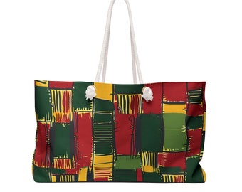 Weekender Bag Abstract Geometric Colorful Pattern Afrocentric Cultural Inspirational