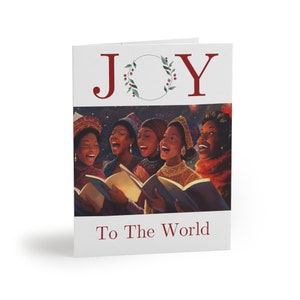 Bulk African American Themed Kwanzaa Holiday Christmas Greeting cards (8, 16, and 24 pcs) with Free Shipping