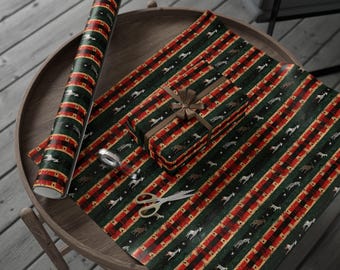 Papel de regalo con motivos de vida silvestre africana: estampados animales afrocéntricos, regalos culturales