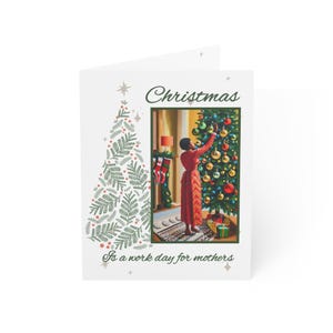 Biglietto di auguri di Natale per la mamma afroamericana per la stagione delle madri nere Biglietti di auguri Kwanzaa (1, 10) Cultura afroamericana