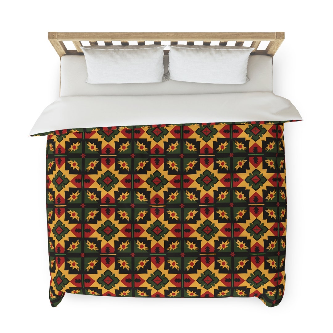 Modern Urban Design West African Print Duvet Cover Etsy