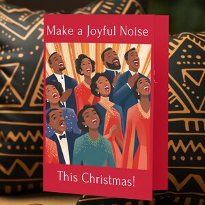 Tarjetas navideñas afroamericanas para las fiestas negras Tarjeta de felicitación Navidad Kwanzaa Felicitación navideña Regalos de cultura afroamericana Mujeres negras