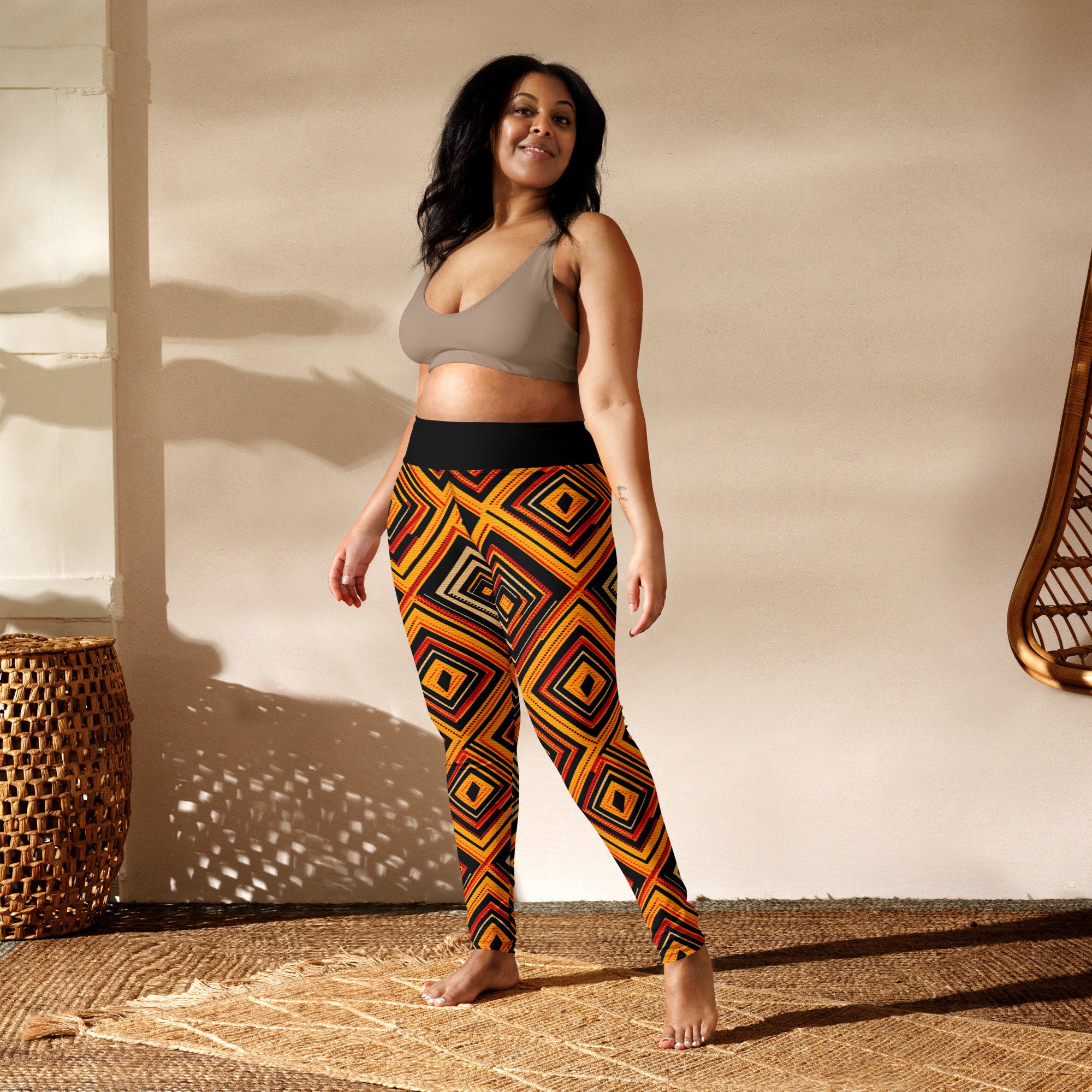 African print yoga best sale pants