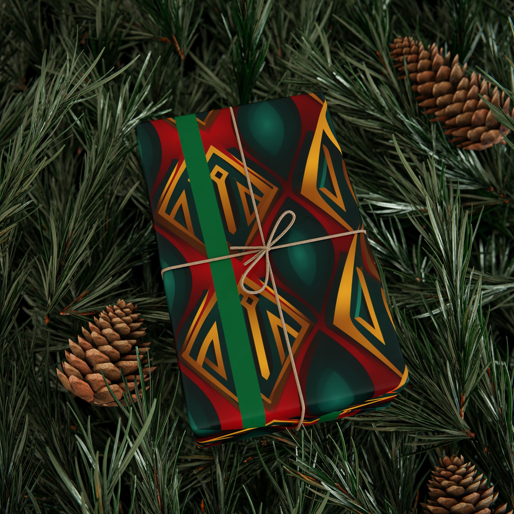 African Pattern Kenyaninspired Holiday Christmas Wrapping Papers