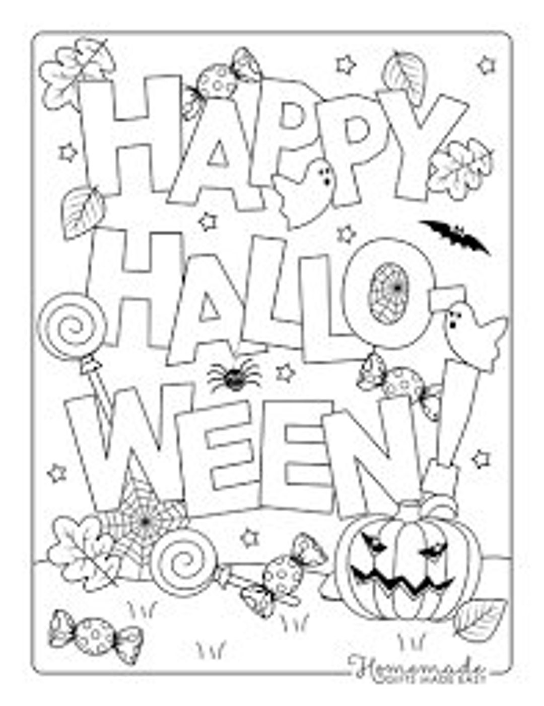 Halloween Coloring Book Etsy