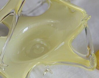 Vintage Murano Style Basket