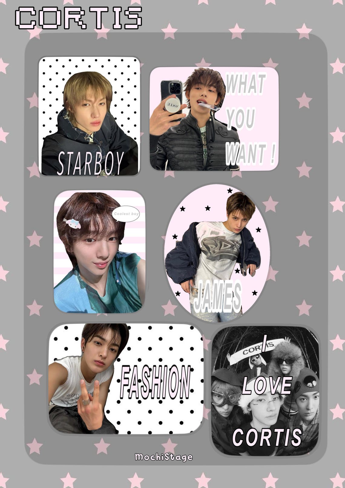 Rkpop Romy Sticker Kpop Fanmade Sticker Pack — Kpop Stickers — Waterproof Stickers — Pink ...