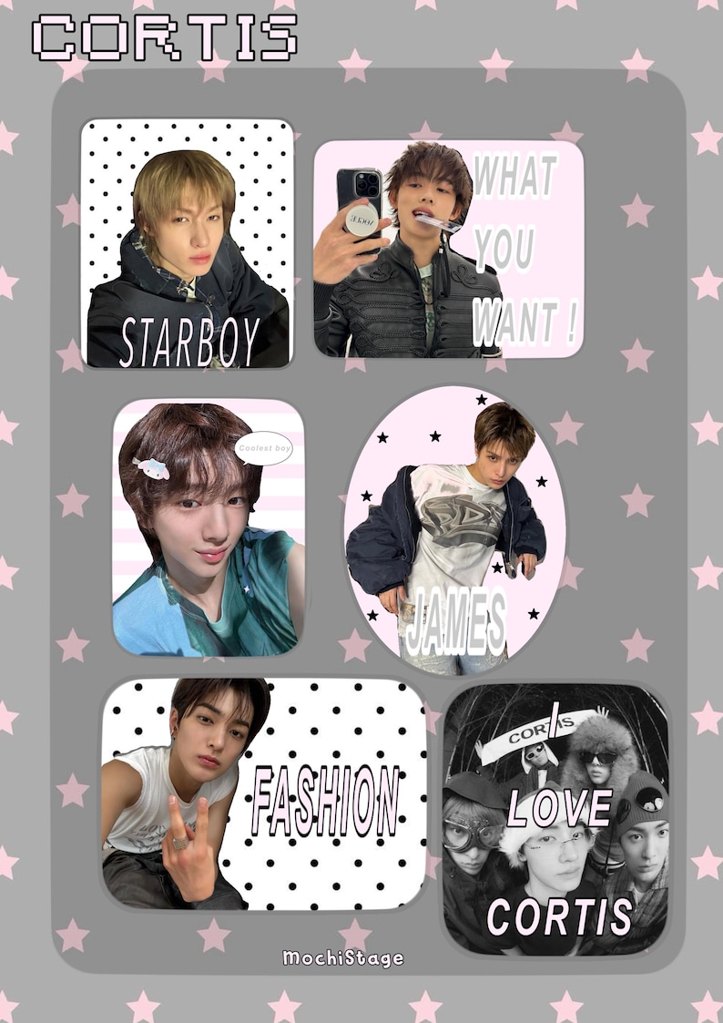 Kpop Fanmade Sticker Pack — Kpop Stickers — Waterproof Stickers — Pink ...