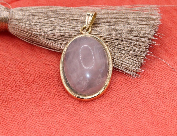 Pendentif en or jaune orné d'un cabochon de Quart… - image 8