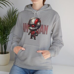 grey Hoodie, ant man Hoodie, Chibi Hoodie, Avengers Hoodie, Marvel Hoodie, Cute Hoodie, Kawaii Hoodie, Avengers Sweater, Marvel Sweater, comfortable hoodie, Christmas gift, Shogunslogan316, great gift for teen, birthday gift, manga, DC, movie, anime