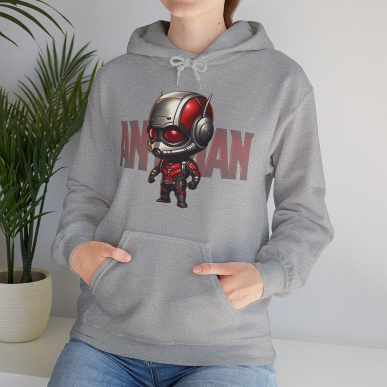grey Hoodie, ant man Hoodie, Chibi Hoodie, Avengers Hoodie, Marvel Hoodie, Cute Hoodie, Kawaii Hoodie, Avengers Sweater, Marvel Sweater, comfortable hoodie, Christmas gift, Shogunslogan316, great gift for teen, birthday gift, manga, DC, movie, anime