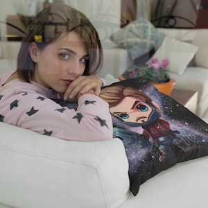 Funda de almohada Chibi StarLord, cojín Star Lord, almohada, funda de almohada, funda de cojín, Marvel, linda almohada kawaii, gran regalo