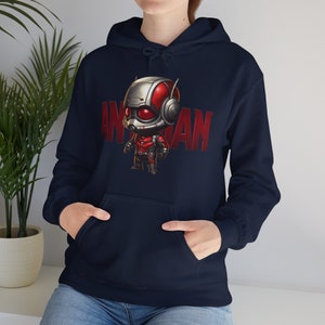 navy Hoodie, ant man Hoodie, Chibi Hoodie, Avengers Hoodie, Marvel Hoodie, Cute Hoodie, Kawaii Hoodie, Avengers Sweater, Marvel Sweater, comfortable hoodie, Christmas gift, Shogunslogan316, great gift for teen, birthday gift, manga, DC, movie, anime