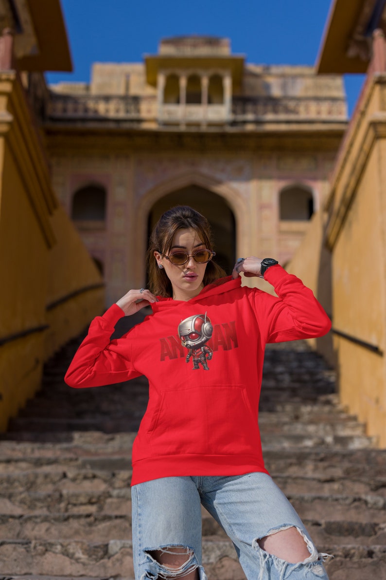 red Hoodie, ant man Hoodie, Chibi Hoodie, Avengers Hoodie, Marvel Hoodie, Cute Hoodie, Kawaii Hoodie, Avengers Sweater, Marvel Sweater, comfortable hoodie, Christmas gift, Shogunslogan316, great gift for teen, birthday gift, manga, DC, movie, anime