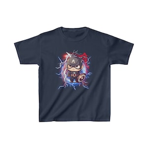 purple t-shirt, Captain America Tshirt, Chibi T-shirt, Avengers T-shirt, Marvel Xmen 97, Cute Top, Kawaii T-shirt, Marvel top, shirt, Christmas gift, shogunslogan316, great gift for teen, birthday gift, cartoon, Disney, manga, DC, movie, anime, kids
