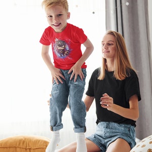 red t-shirt, Captain America Tshirt, Chibi T-shirt, Avengers T-shirt, Marvel Xmen 97, Cute Top, Kawaii T-shirt, Marvel top, shirt, Christmas gift, shogunslogan316, great gift for teen, birthday gift, cartoon, Disney, manga, DC, movie, anime, kids