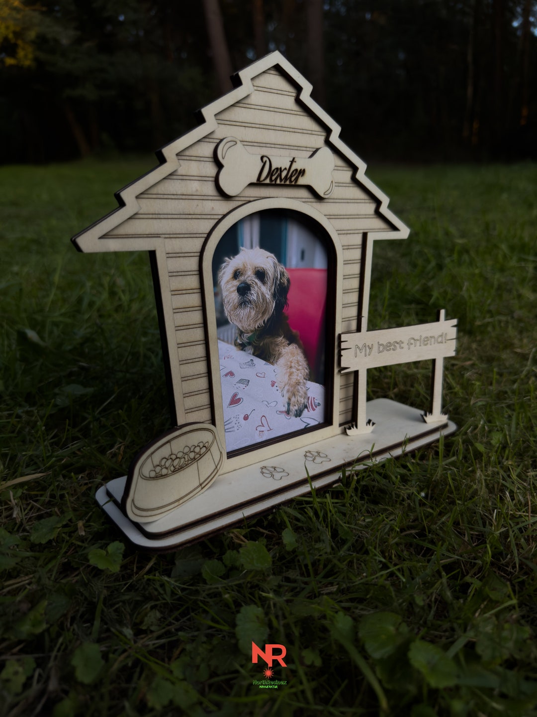 Gedenk Fotorahmen Für Haustiere - Holz Bilderrahmen 10x8 Zoll