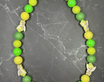 Sweet Fairy Beaded Custom Dog Collar- Sized to Order