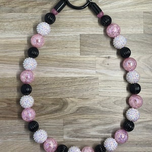 Pink Cashmere Beaded Custom Dog Collar-Sized to order
