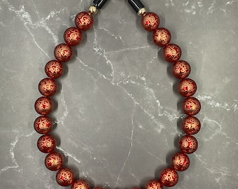 Ornamental Beaded Custom Dog Collar- Sized to Order