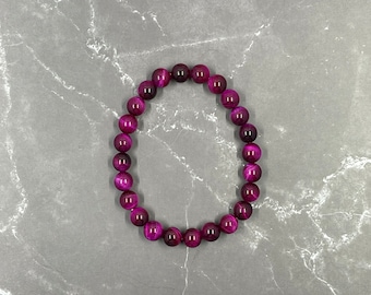 Magenta Tiger’s Eye Bracelet
