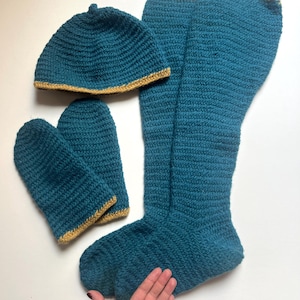 Nalbinding Viking Wool Socks, Historical Knit, Oslo Stitch