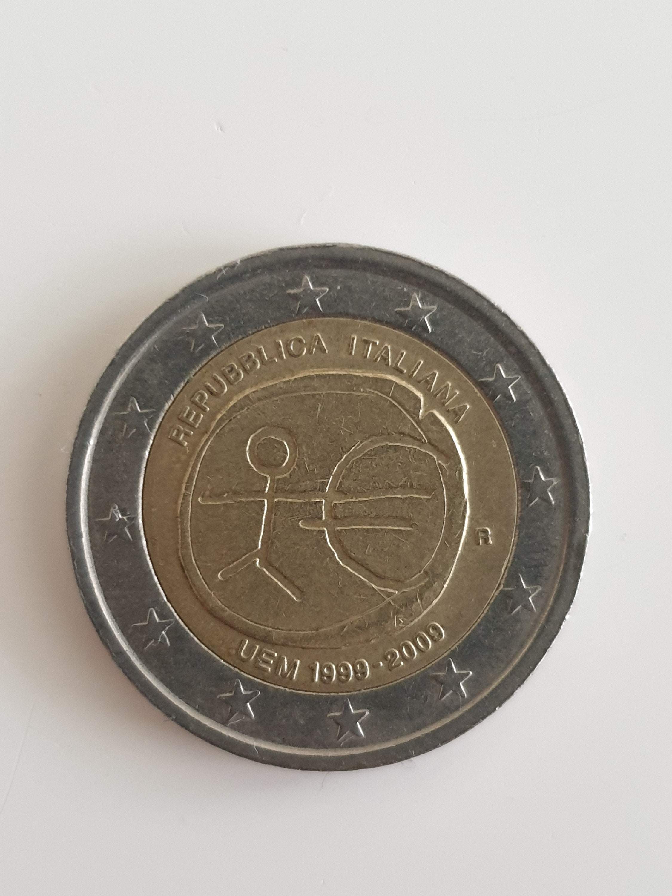 2 Euro Münzen Strichmännchen Italien 19992009 mit Etsy.de