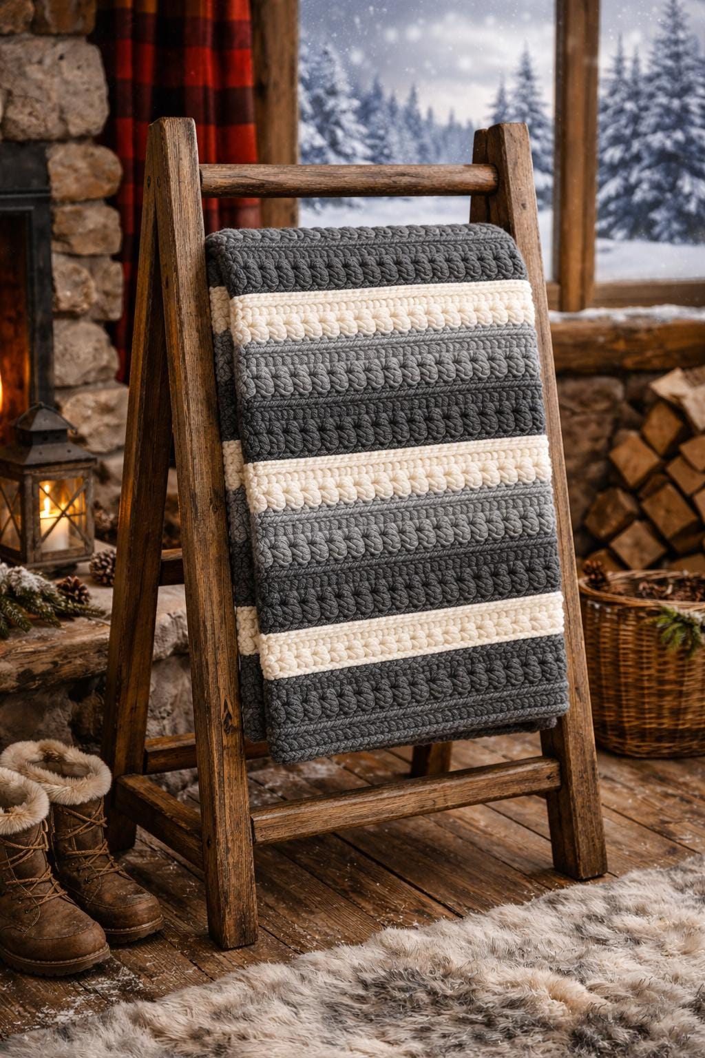Puff Stitch Crochet Blanket Pattern PDF, Easy Afghan Pattern, Beginner ...