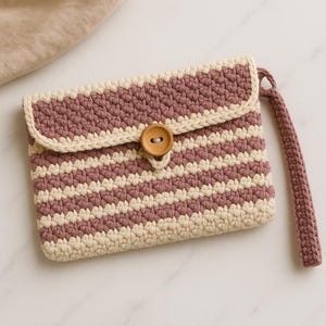 Crochet Wristlet Clutch Pattern- Geschenk/ Accessoire- häkeln PDF Sofort-Download
