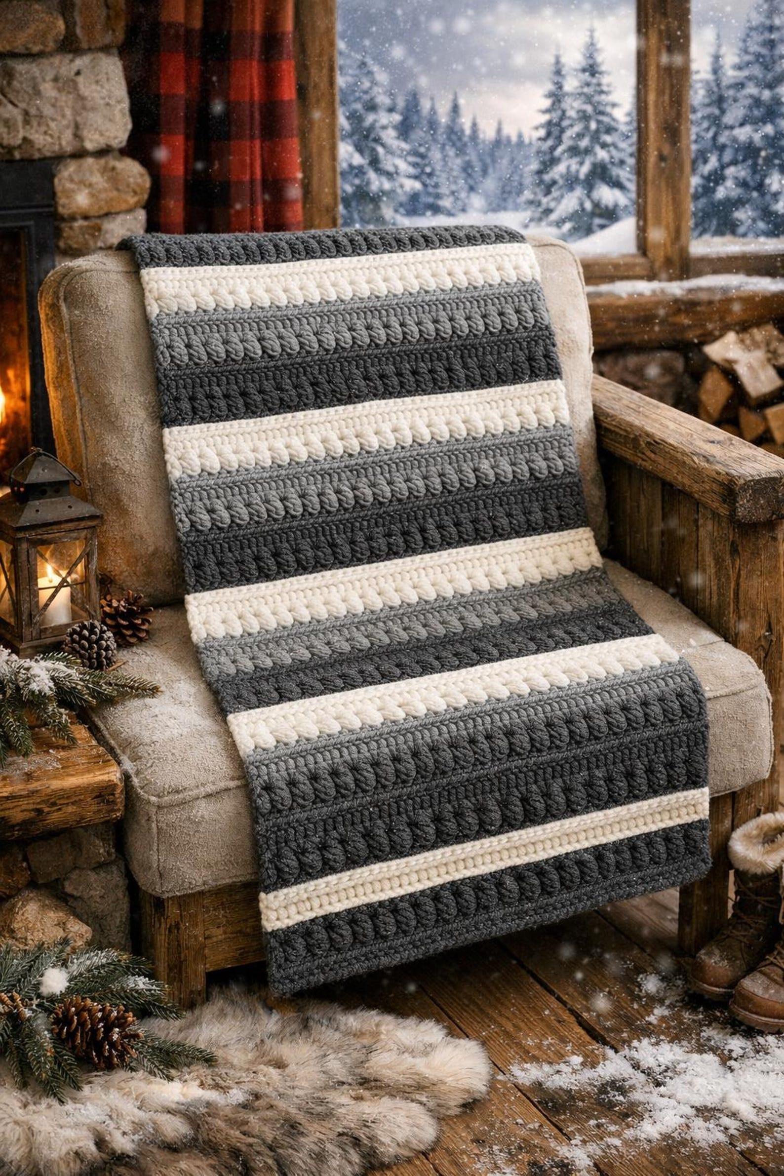 Puff Stitch Crochet Blanket Pattern PDF, Easy Afghan Pattern, Beginner ...