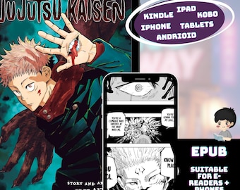 Jujutsu Kaisen Digital Manga | 30 tomów, kompletna kolekcja | EPUB do pobrania natychmiast na Kindle i Kobo