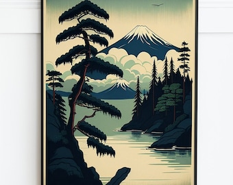 FREE SHIPPING - Vintage Pacific Northwest Poster, Washington, Oregon, Northern California