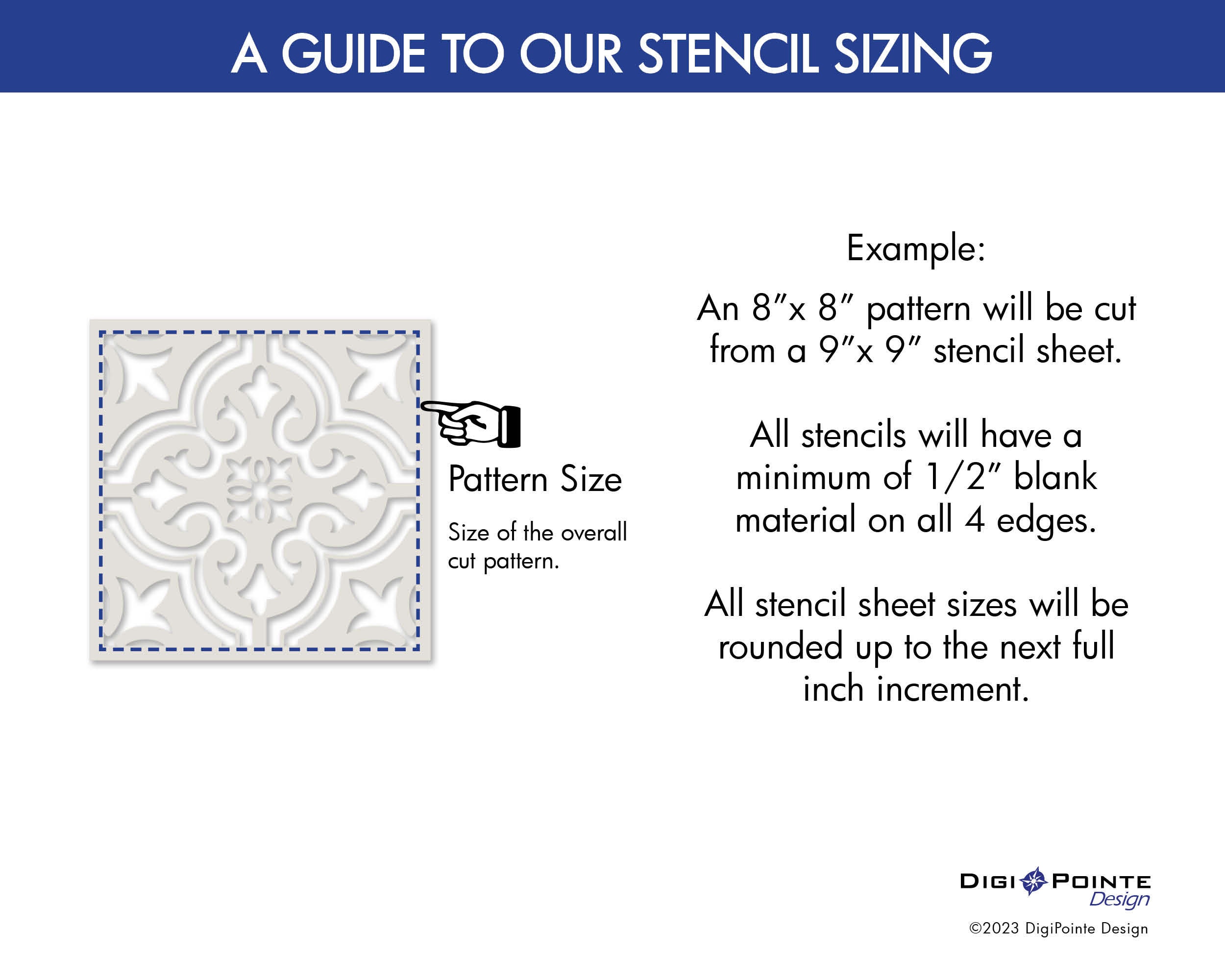 Tile stencil: for a patio makeover.