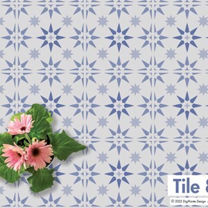 Tile Stencil, Wall Stencil, Patio Stencil, Concrete Stencil, Floor Painting, TILE 84