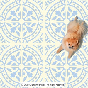 Tile Stencil, Wall Stencil, Patio Stencil, Concrete Stencil, Floor Painting, TILE 43Q Quarter Tile Stencil