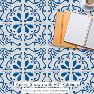 Tile Stencil, Wall Stencil, Patio Stencil, Concrete Stencil, Floor Painting, TILE 52Q Quarter Tile